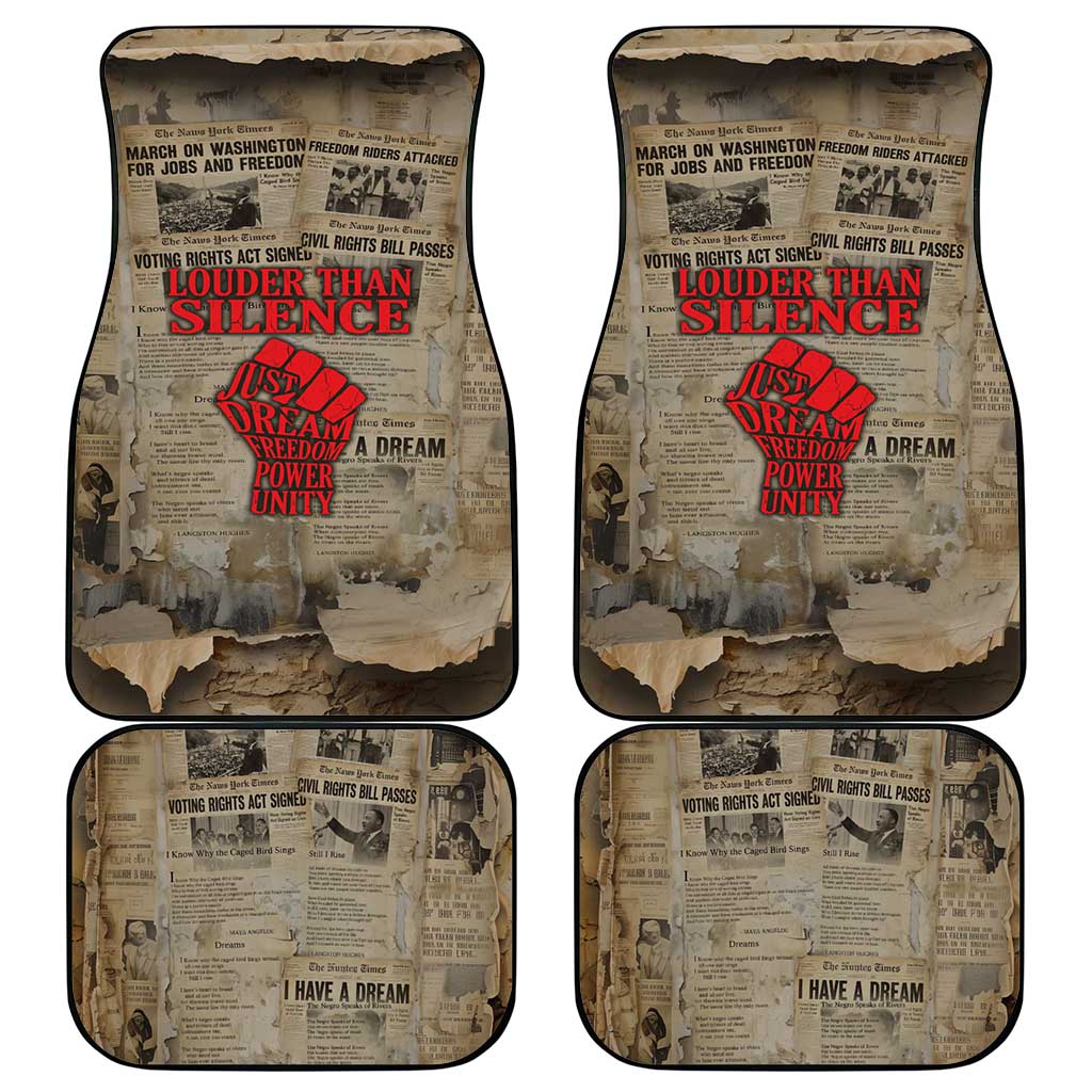 Louder Than Silence African Car Mats Civil Rights News Megaphone