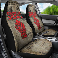Louder Than Silence African Car Seat Cover Civil Rights News Megaphone