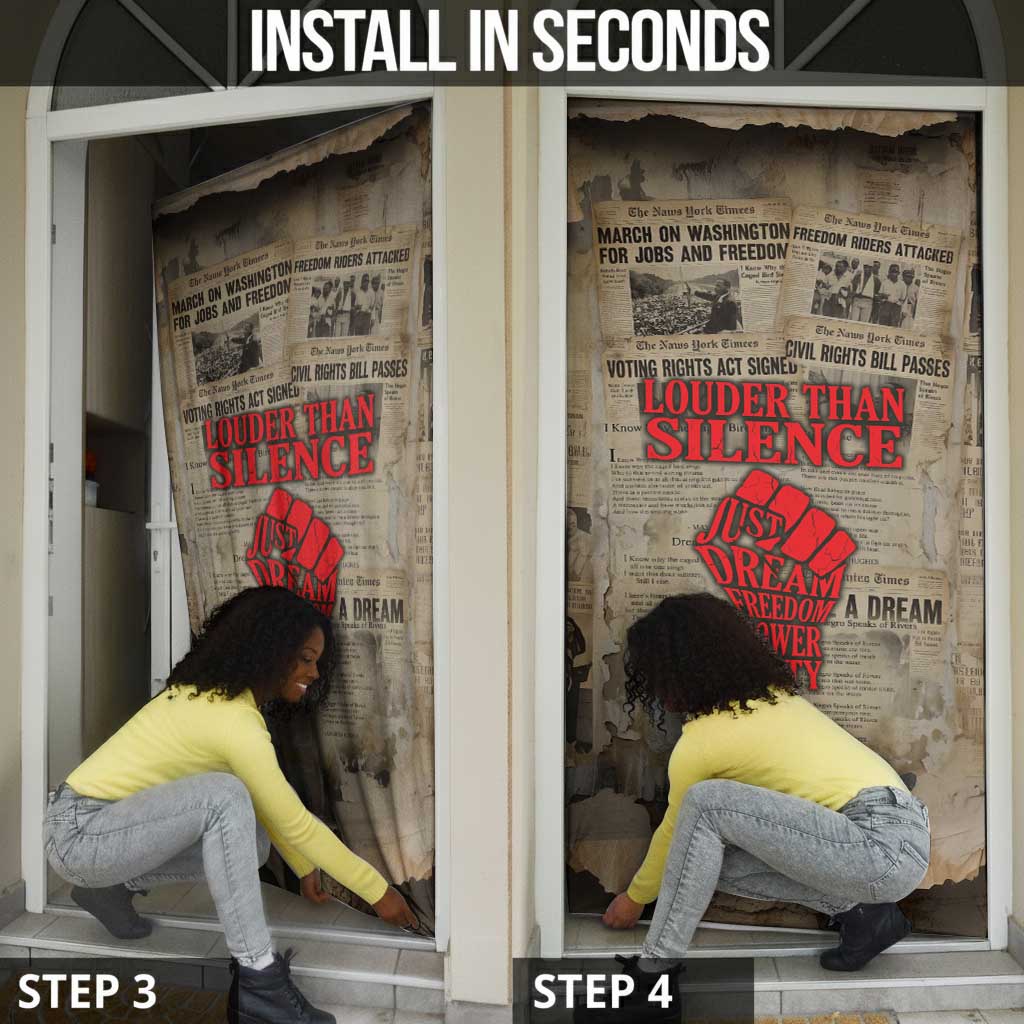 Louder Than Silence African Door Cover Civil Rights News Megaphone