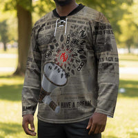 Louder Than Silence African Hockey Jersey Civil Rights News Megaphone
