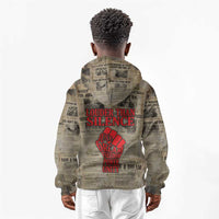 Louder Than Silence African Kid Hoodie Civil Rights News Megaphone