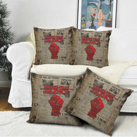 Louder Than Silence African Pillow Cover Civil Rights News Megaphone