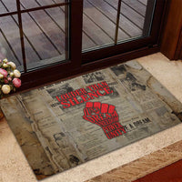 Louder Than Silence African Rubber Doormat Civil Rights News Megaphone