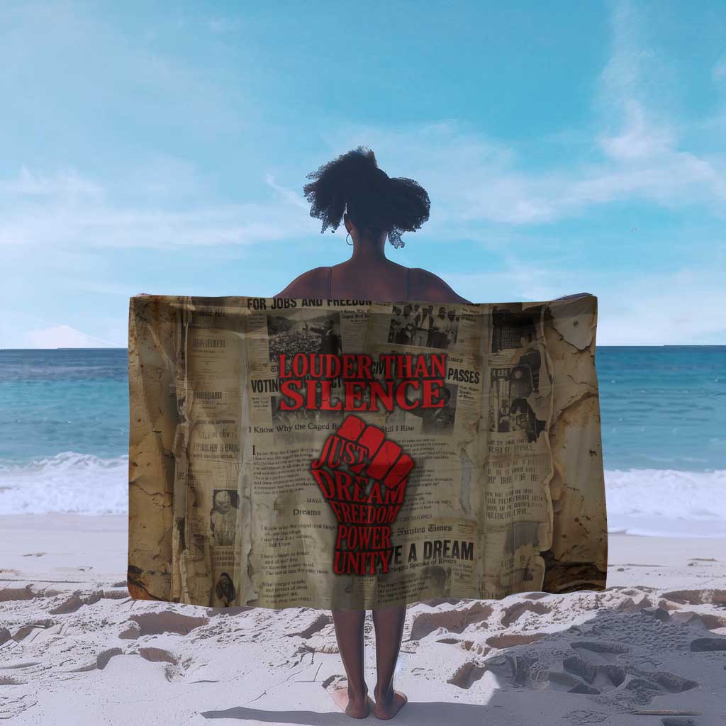 Louder Than Silence African Sarong Civil Rights News Megaphone