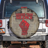Louder Than Silence African Spare Tire Cover Civil Rights News Megaphone