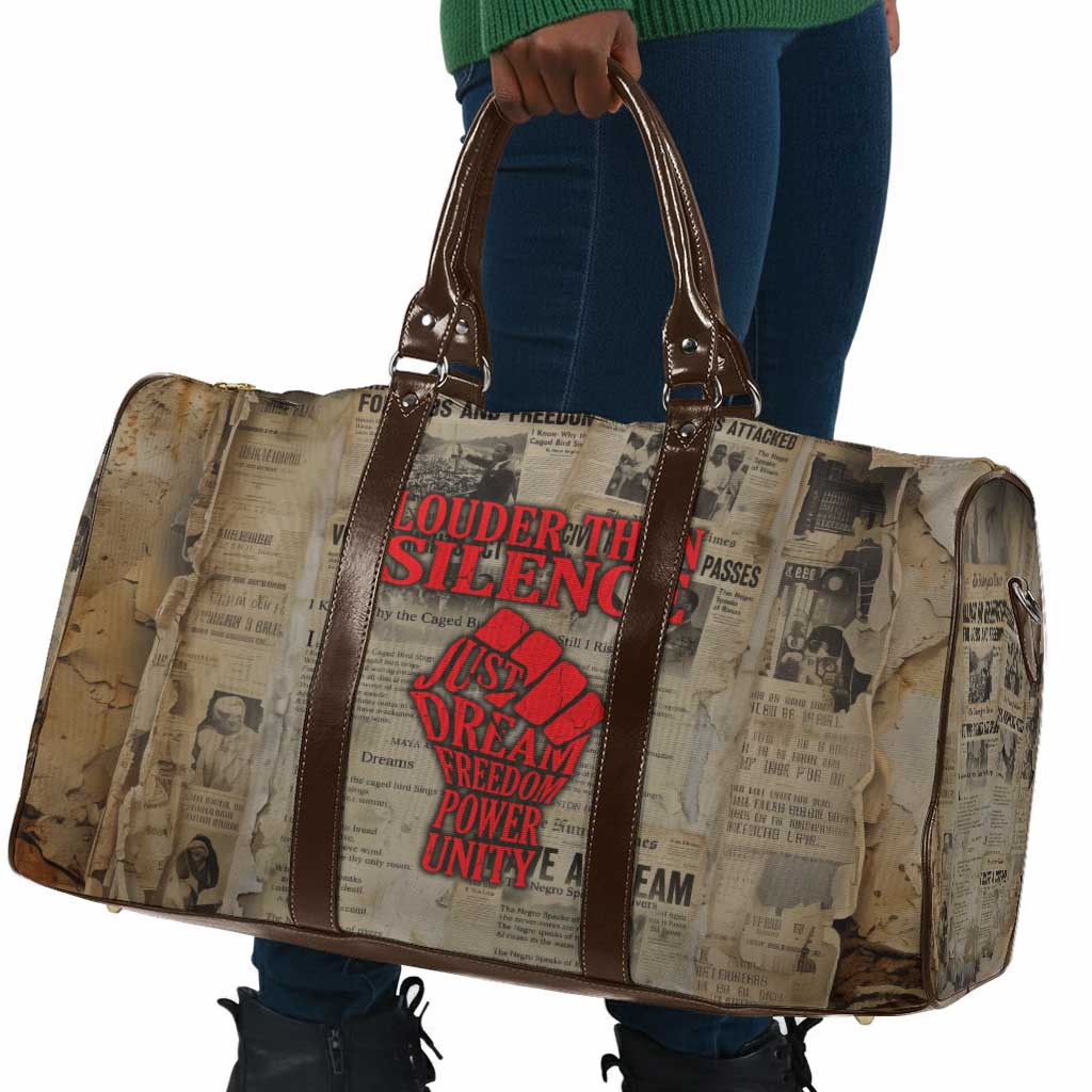 Louder Than Silence African Travel Bag Civil Rights News Megaphone