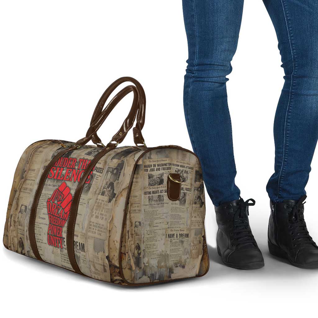 Louder Than Silence African Travel Bag Civil Rights News Megaphone