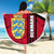 Denmark Beach Blanket Danish Coat of Arms, National Flag, Bold Scandinavian Heritage Design