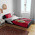 Denmark Bedding Set Danish Coat of Arms, National Flag, Bold Scandinavian Heritage Design