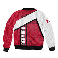 Denmark Bomber Jacket Danish Coat of Arms, National Flag, Bold Scandinavian Heritage Design