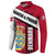 Denmark Button Sweatshirt Danish Coat of Arms, National Flag, Bold Scandinavian Heritage Design