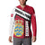 Denmark Button Sweatshirt Danish Coat of Arms, National Flag, Bold Scandinavian Heritage Design