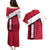 Denmark Couples Matching Puletasi and Hawaiian Shirt Danish Coat of Arms, National Flag, Bold Scandinavian Heritage Design