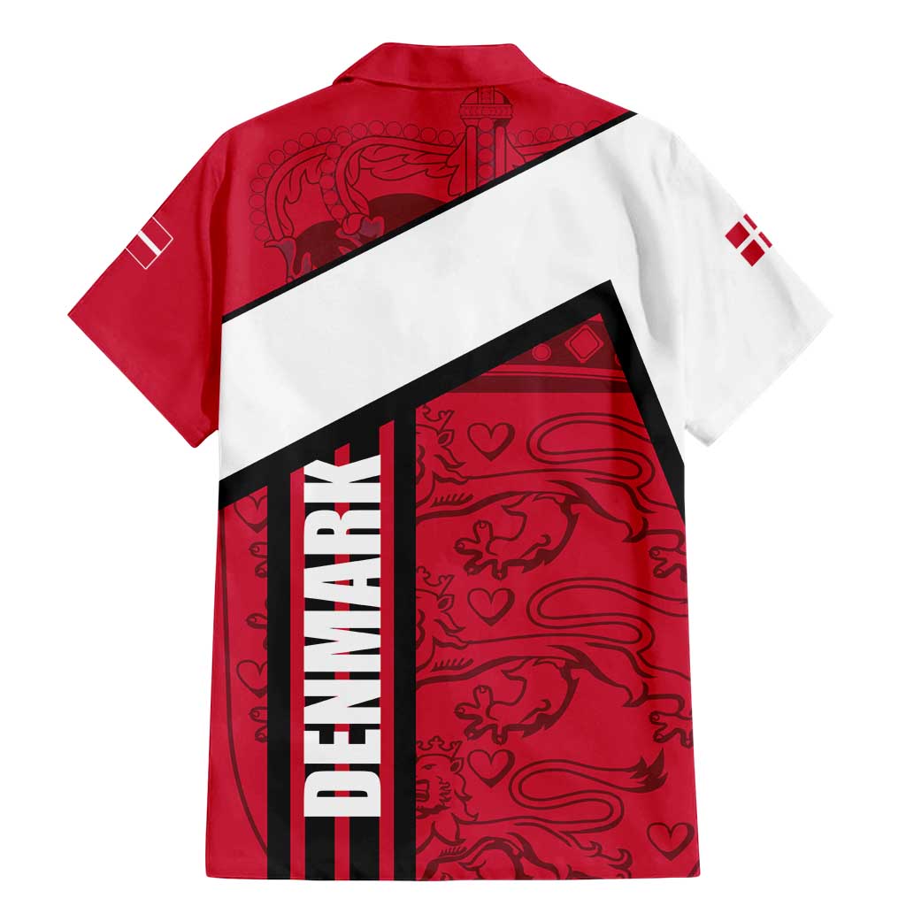 Denmark Family Matching Mermaid Dress and Hawaiian Shirt Danish Coat of Arms, National Flag, Bold Scandinavian Heritage Design