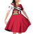 Denmark Family Matching Off Shoulder Short Dress and Hawaiian Shirt Danish Coat of Arms, National Flag, Bold Scandinavian Heritage Design
