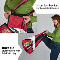 Denmark Grocery Bag Danish Coat of Arms, National Flag, Bold Scandinavian Heritage Design