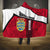 Denmark Hooded Blanket Danish Coat of Arms, National Flag, Bold Scandinavian Heritage Design
