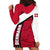 Denmark Hoodie Dress Danish Coat of Arms, National Flag, Bold Scandinavian Heritage Design