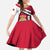 Denmark Kid Short Sleeve Dress Danish Coat of Arms, National Flag, Bold Scandinavian Heritage Design