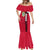 Denmark Mermaid Dress Danish Coat of Arms, National Flag, Bold Scandinavian Heritage Design