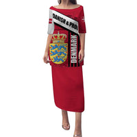 Denmark Puletasi Danish Coat of Arms, National Flag, Bold Scandinavian Heritage Design