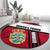 Denmark Round Carpet Danish Coat of Arms, National Flag, Bold Scandinavian Heritage Design