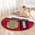 Denmark Round Carpet Danish Coat of Arms, National Flag, Bold Scandinavian Heritage Design