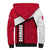 Denmark Sherpa Hoodie Danish Coat of Arms, National Flag, Bold Scandinavian Heritage Design
