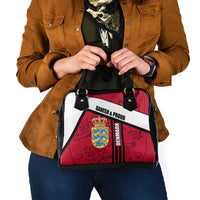Denmark Shoulder Handbag Danish Coat of Arms, National Flag, Bold Scandinavian Heritage Design