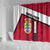 Denmark Shower Curtain Danish Coat of Arms, National Flag, Bold Scandinavian Heritage Design