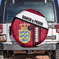 Denmark Spare Tire Cover Danish Coat of Arms, National Flag, Bold Scandinavian Heritage Design