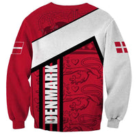 Denmark Sweatshirt Danish Coat of Arms, National Flag, Bold Scandinavian Heritage Design