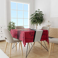 Denmark Tablecloth Danish Coat of Arms, National Flag, Bold Scandinavian Heritage Design