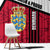 Denmark Window Curtain Danish Coat of Arms, National Flag, Bold Scandinavian Heritage Design