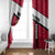 Denmark Window Curtain Danish Coat of Arms, National Flag, Bold Scandinavian Heritage Design