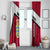Denmark Window Curtain Danish Coat of Arms, National Flag, Bold Scandinavian Heritage Design