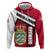 Denmark Zip Hoodie Danish Coat of Arms, National Flag, Bold Scandinavian Heritage Design