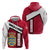 Denmark Zip Hoodie Danish Coat of Arms, National Flag, Bold Scandinavian Heritage Design