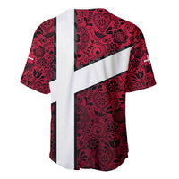 Denmark Baseball Jersey with The Little Mermaid Statue, Danish Folk Patterns, National Heritage Pride