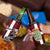 Denmark 4 in 1 Can Cooler Tumbler with The Little Mermaid Statue, Danish Folk Patterns, National Heritage Pride