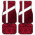 Denmark Car Mats with The Little Mermaid Statue, Danish Folk Patterns, National Heritage Pride