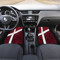 Denmark Car Mats with The Little Mermaid Statue, Danish Folk Patterns, National Heritage Pride