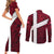Denmark Couples Matching Short Sleeve Bodycon Dress and Long Sleeve Button Shirt with The Little Mermaid Statue, Danish Folk Patterns, National Heritage Pride