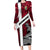 Denmark Family Matching Long Sleeve Bodycon Dress and Hawaiian Shirt with The Little Mermaid Statue, Danish Folk Patterns, National Heritage Pride