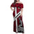 Denmark Family Matching Off Shoulder Maxi Dress and Hawaiian Shirt with The Little Mermaid Statue, Danish Folk Patterns, National Heritage Pride
