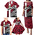 Denmark Family Matching Puletasi and Hawaiian Shirt with The Little Mermaid Statue, Danish Folk Patterns, National Heritage Pride