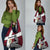 Denmark Grocery Bag with The Little Mermaid Statue, Danish Folk Patterns, National Heritage Pride