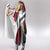 Denmark Hooded Blanket with The Little Mermaid Statue, Danish Folk Patterns, National Heritage Pride