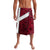 Denmark Lavalava with The Little Mermaid Statue, Danish Folk Patterns, National Heritage Pride