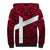 Denmark Sherpa Hoodie with The Little Mermaid Statue, Danish Folk Patterns, National Heritage Pride